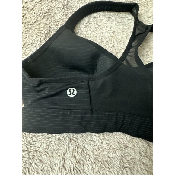 Lululemon Most Popular HARD-TO-FIND BLACK Speed Up Bra Anti-Stink Size 4 - Picture 7 of 13